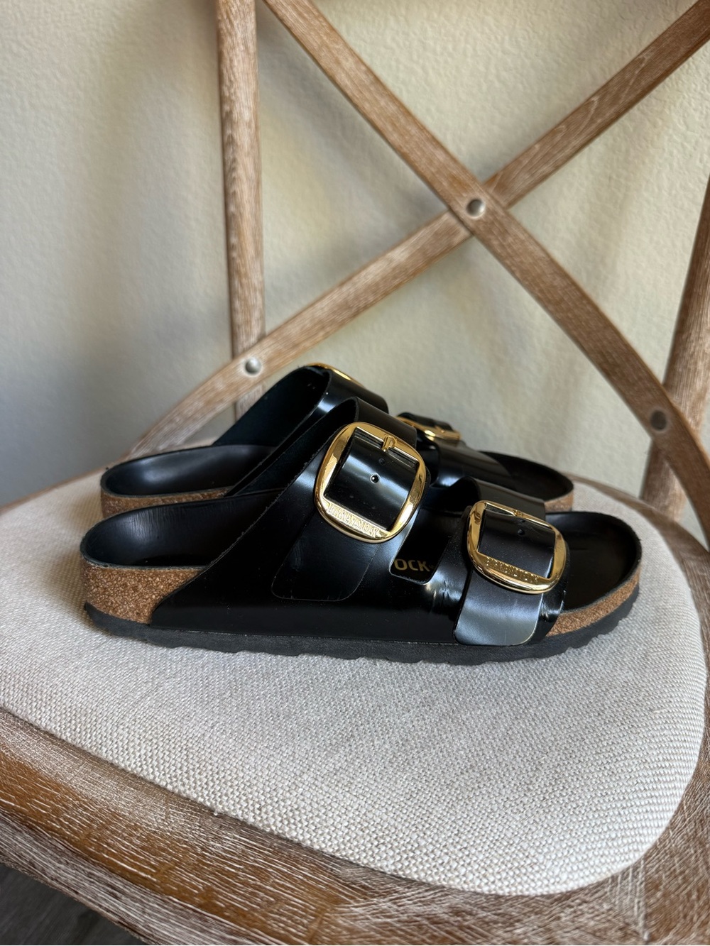 Birkenstock Arizona Big Buckle High Shine Sandals - Picture 6 of 7